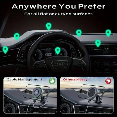 wholesale quality 15w rapid fast wireless car charger with magsafe car mount